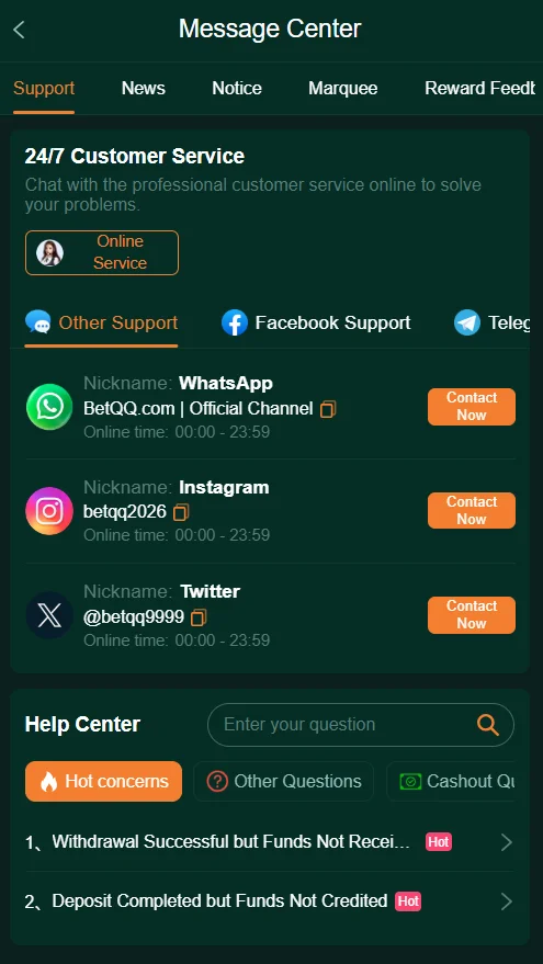 BetQQ Game Support